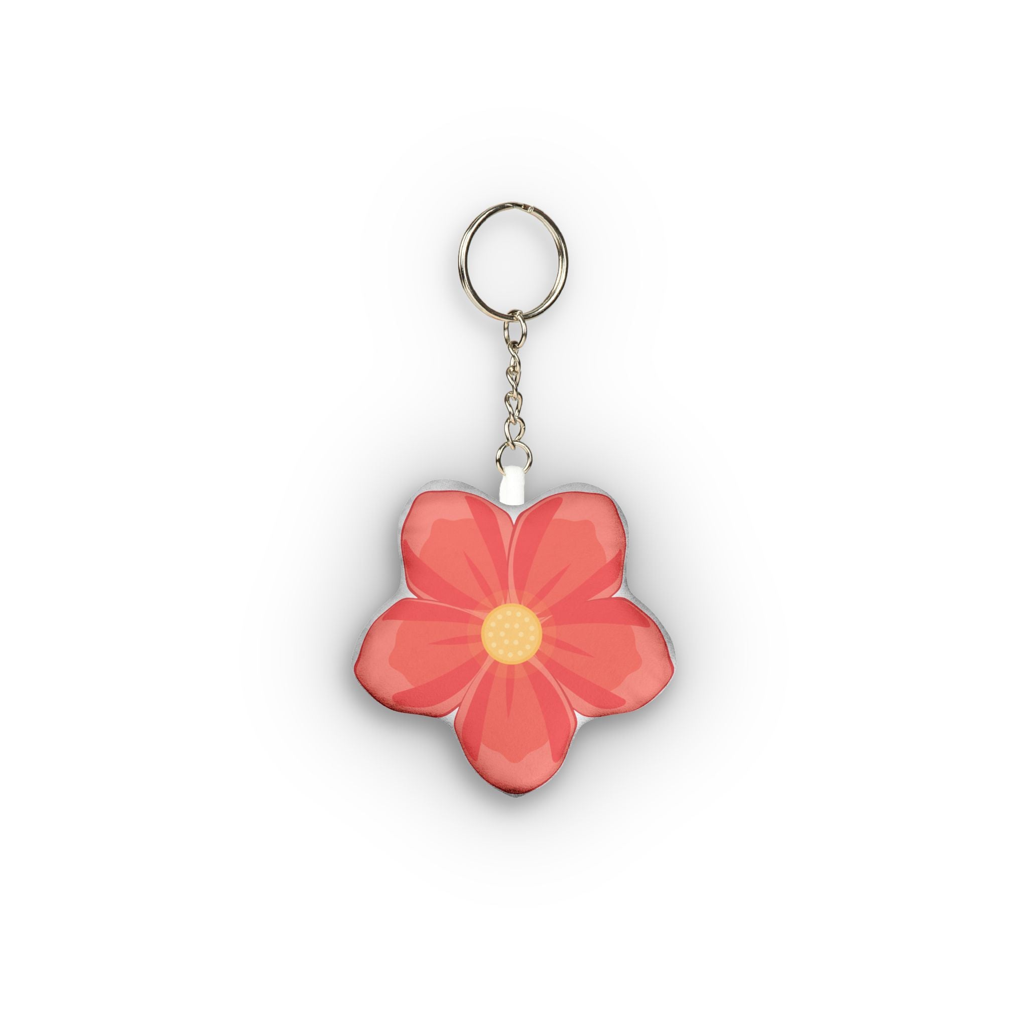 Flower-Shaped Mini Plush Keychain — Cute Custom Floral Bag Charm