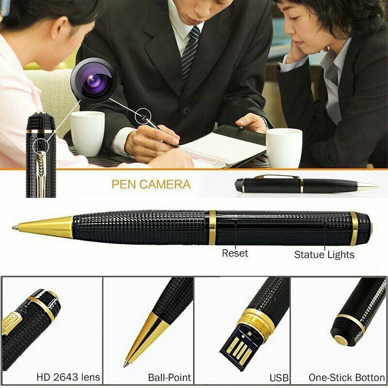 1080P HD Pocket Pen Camera Hidden Cam Mini Body Video Recorder DVR