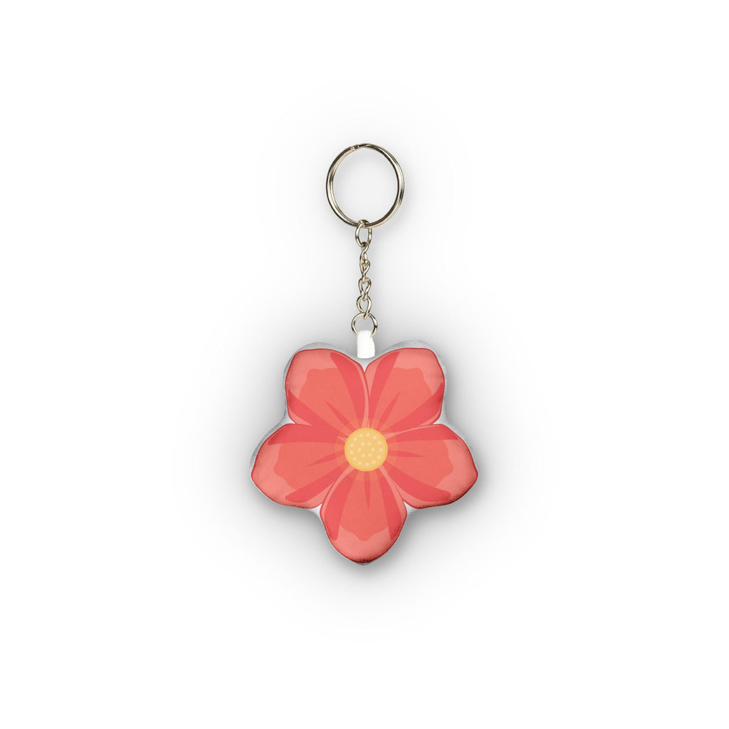 Flower-Shaped Mini Plush Keychain — Cute Custom Floral Bag Charm