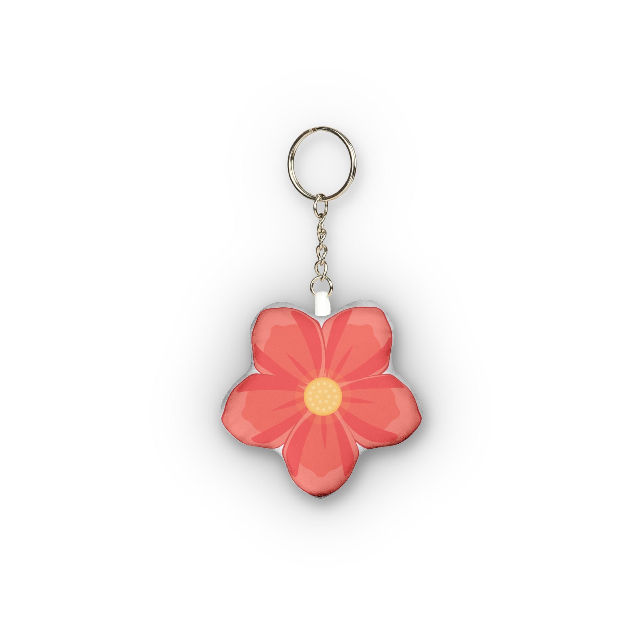 Flower-Shaped Mini Plush Keychain — Cute Custom Floral Bag Charm