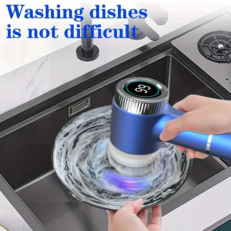 Wireless Electric Cleaning Brush Powerful IPX7 Waterproof USB 