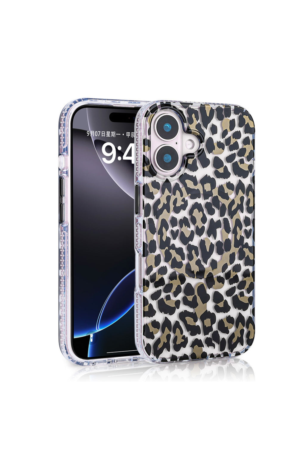 iPhone 16 Plus Case with MagSafe Feature, Jago Leopard Design Cover