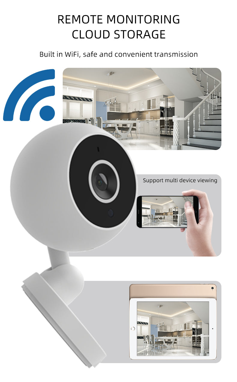 Smart Wifi Camera HD 1080P Network Home Security Camera 360° Rotate